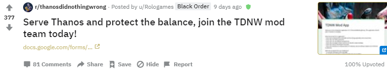 Team đã xem ENDGAME lập hội về phe Thanos: Ông già búng tay vì muốn kế hoạch hóa gia đình thôi mà!