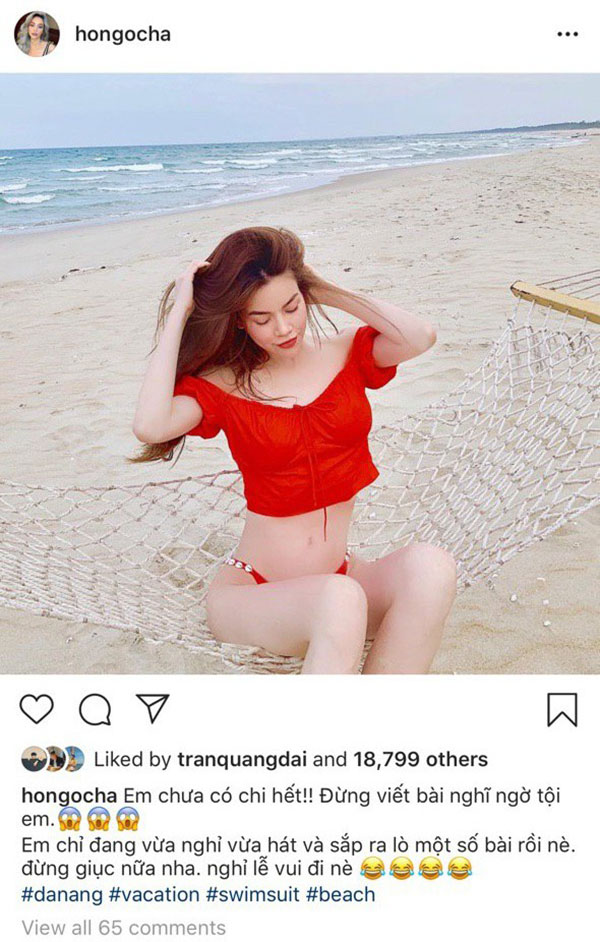 Hà Hồ ngầm đáp trả tin đồn đang mang thai do lộ vòng hai lùm xùm?