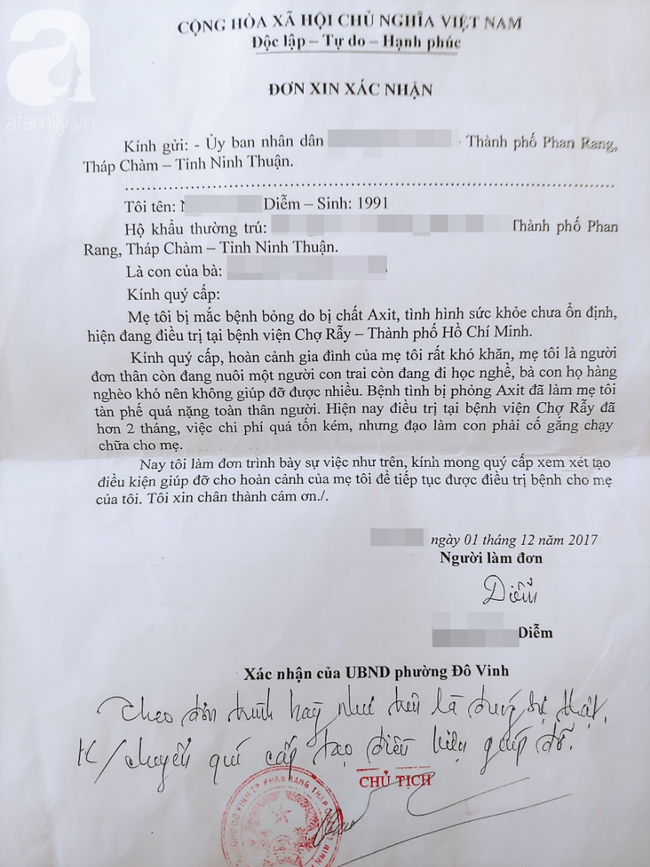 Người phụ nữ bị tình cũ tạt axit bỏng nặng sau khi níu kéo tình cảm không thành