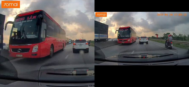 Video: Xe khách phóng ngược chiều vun vút, suýt gây tai nạn cho loạt 3 ô tô con