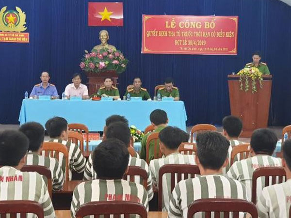 90 phạm nhân ở TP.HCM được giảm án tù dịp lễ 30/4