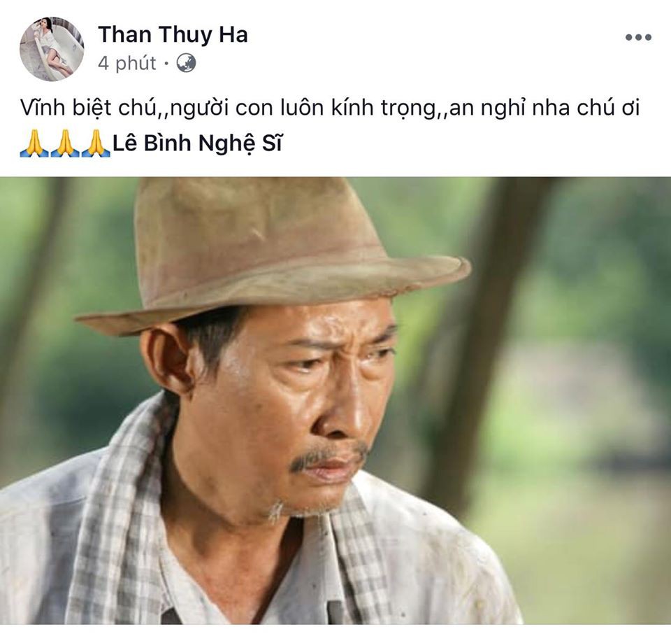 Con gái đau xót, bạn bè, đồng nghiệp bàng hoàng trước sự ra đi của nghệ sĩ Lê Bình