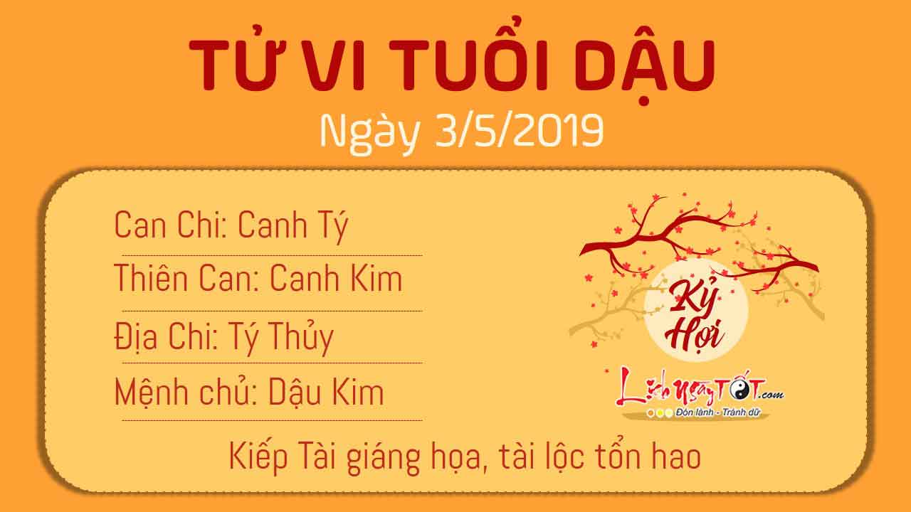 Tử vi thứ 6 ngày 3/5/2019 của 12 con giáp: Hợi có Thực Thần phù hộ, Dậu bị mất tiền