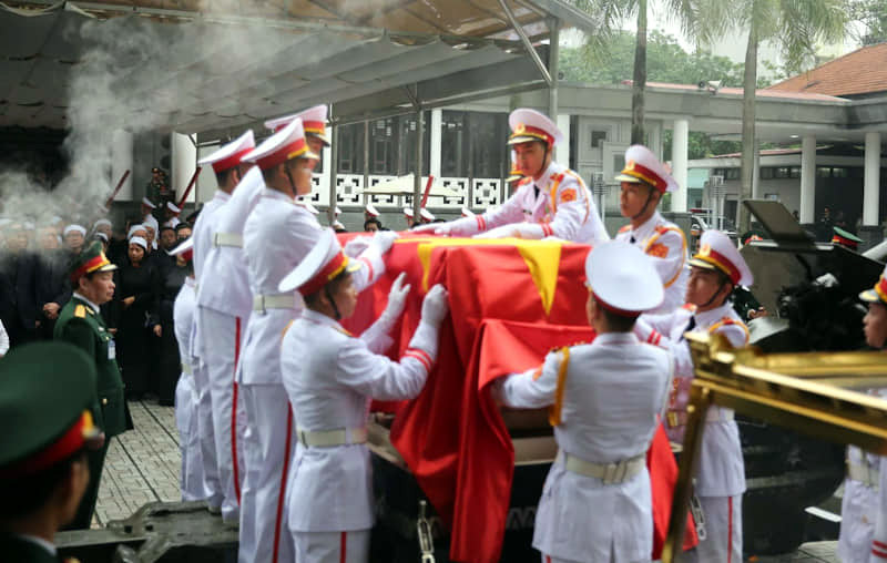 Đưa linh cữu nguyên Chủ tịch nước Lê Đức Anh vào TP.HCM