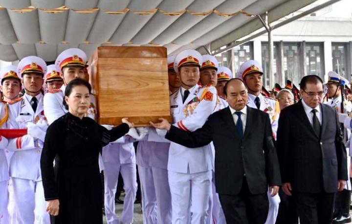 Đưa linh cữu nguyên Chủ tịch nước Lê Đức Anh vào TP.HCM