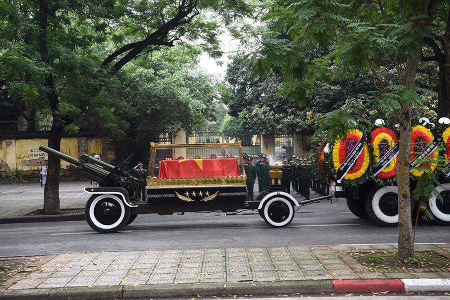 Đưa linh cữu nguyên Chủ tịch nước Lê Đức Anh vào TP.HCM