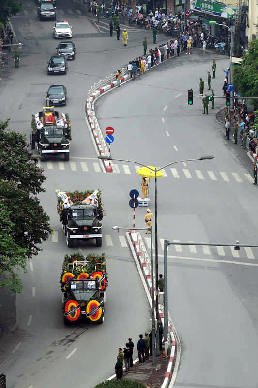 Đưa linh cữu nguyên Chủ tịch nước Lê Đức Anh vào TP.HCM