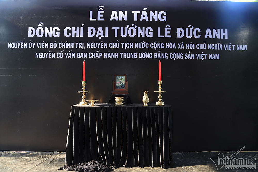 Hình ảnh nơi an nghỉ của Đại tướng Lê Đức Anh trước ngày Quốc tang