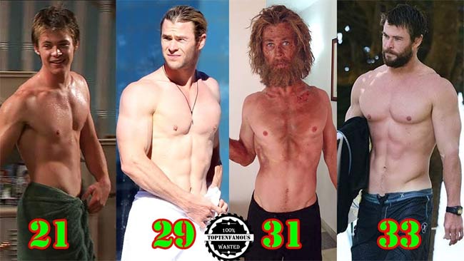 3 body hoàn mỹ nhất Avengers: Thần Sấm Thor từ gầy như quỷ đói lột xác cường tráng