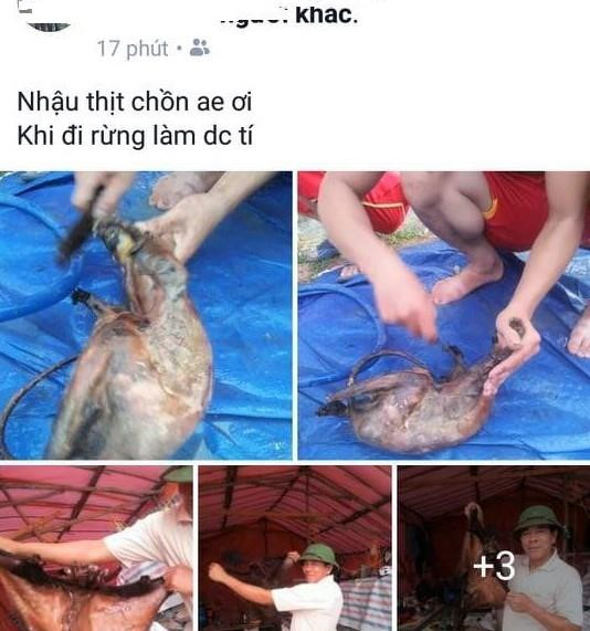 Chụp hình giết thịt chồn bay rồi đăng lên Facebook
