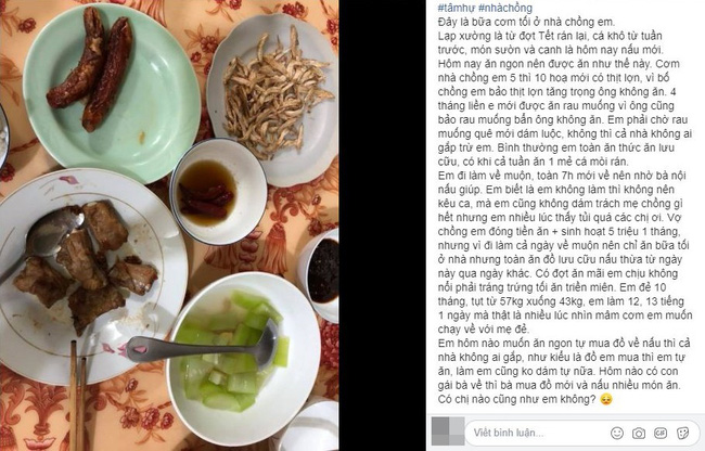 Mâm cơm nhà chồng để phần chẳng đến nỗi, nhưng chị em vẫn phẫn nộ khi nghe nàng dâu tiết lộ bí mật phía sau