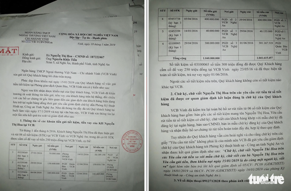 Vụ khách ‘tố’ mất 1,5 tỉ gửi ngân hàng: Công an nói không có cơ sở