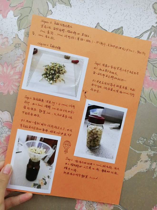 Lãng mạn kiểu nam thần Hóa học: Tự mua nguyên liệu về chế tạo nước hoa tặng crush, tỉ mỉ chép lại từng công đoạn!