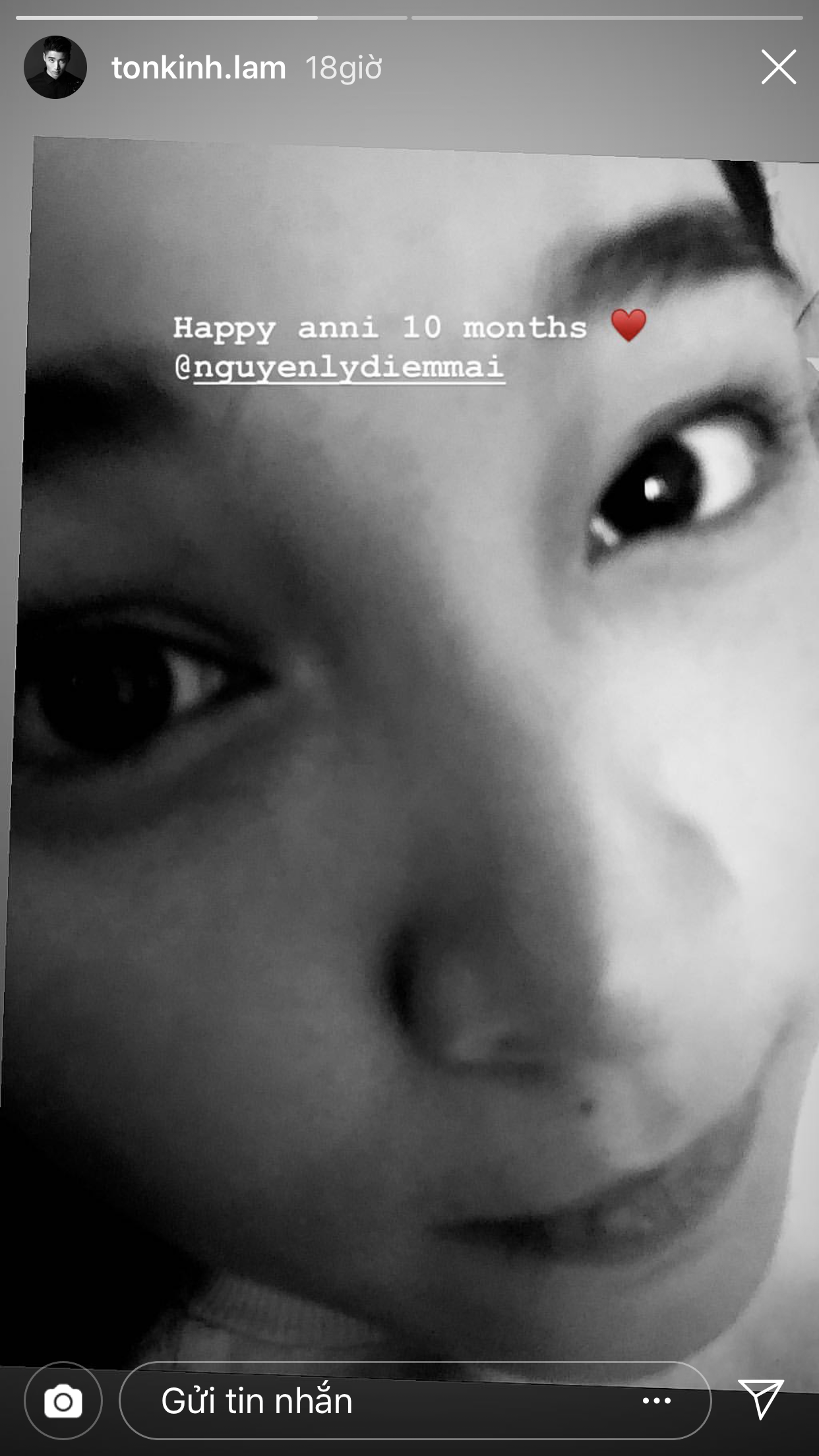 Mang tiếng có tình yêu đẹp như mơ, Tôn Kinh Lâm vẫn bị bắt gặp đòi gặm Thuý Vi và có những hành động khả nghi