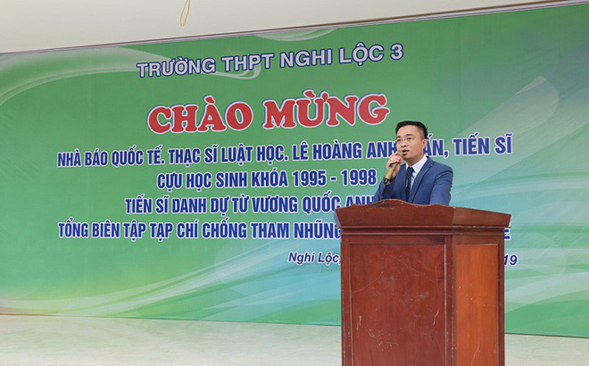 Xôn xao thông tin buổi gặp mặt cựu học sinh xưng là nhà báo quốc tế Lê Hoàng Anh Tuấn