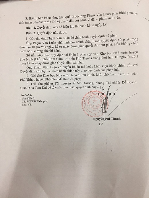 Quảng Nam: Phạt trụ trì 20 triệu do xây dựng công trình trái phép