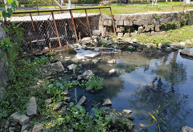 Nước thải đen ngòm chảy thẳng vào công viên lớn nhất Đà Nẵng