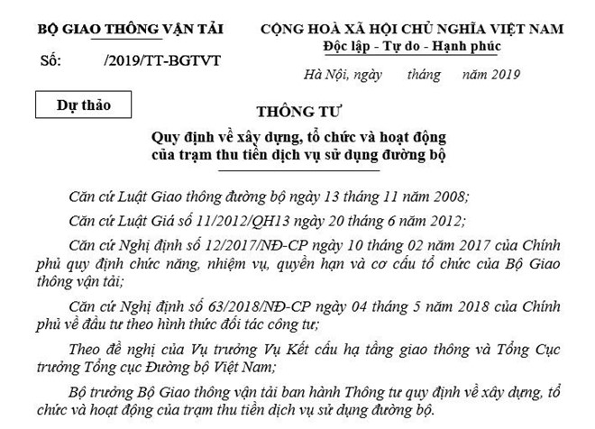 Sau trạm thu giá, Bộ GTVT đề xuất đặt tên trạm thu tiền