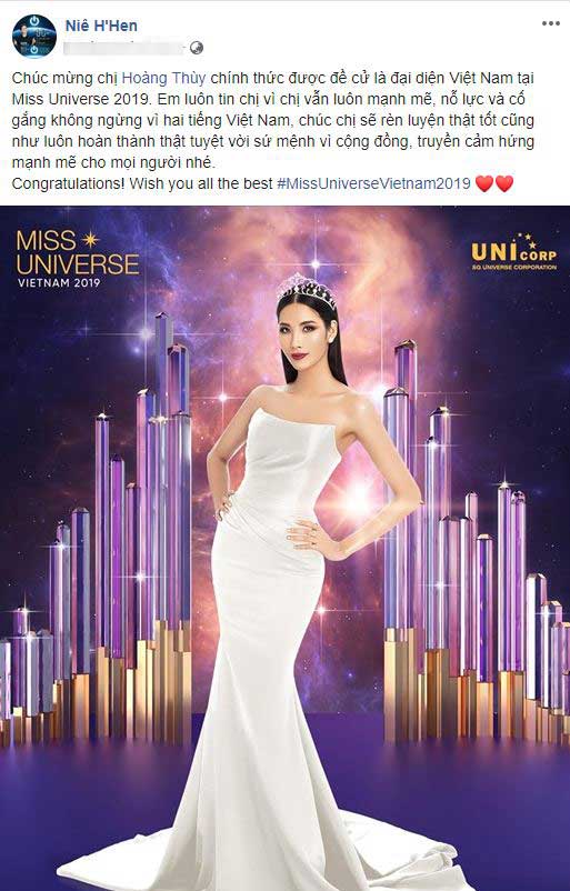 Hoàng Thùy bị chê bai khi thi Miss Universe 2019, HHen Niê có hành động cực tinh tế ngay trên trang cá nhân để ủng hộ đàn chị