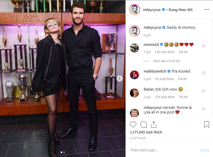Miley Cyrus đang mang thai đứa con đầu lòng cùng Liam Hemsworth sau 5 tháng kết hôn?
