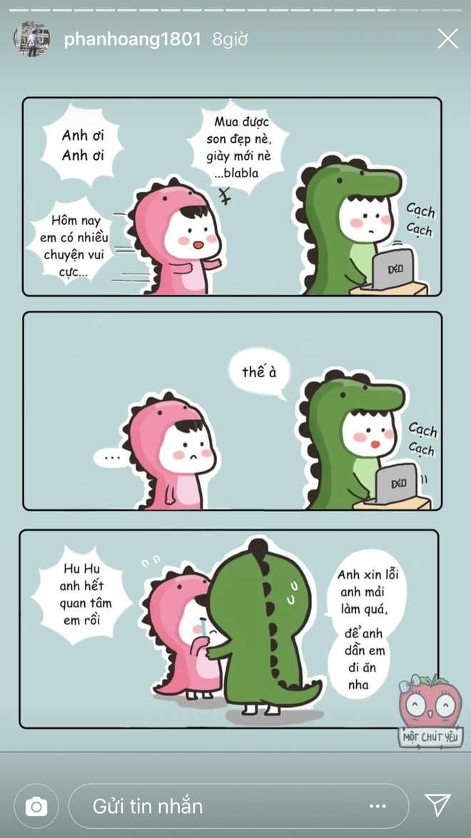 Vừa yêu lại được đúng 7 ngày, Phan Hoàng giận dỗi đăng luôn 20 cái story dằn mặt bạn gái và cả hai tiếp tục unfollow nhau