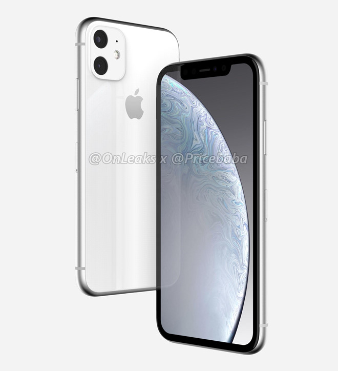 Ảnh dựng iPhone XR 2019 có cụm camera lưng gù