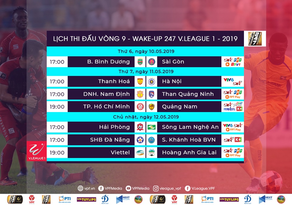 Vòng 9 V.League 2019: Tâm điểm Viettel - HAGL ‘đốt cháy’ sân Hàng Đẫy
