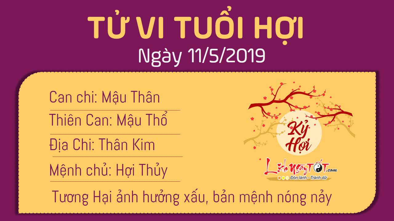 Tử vi thứ 7 ngày 11/5/2019 của 12 con giáp: Mùi đào hoa vượng vận, Hợi gặp tiểu tam