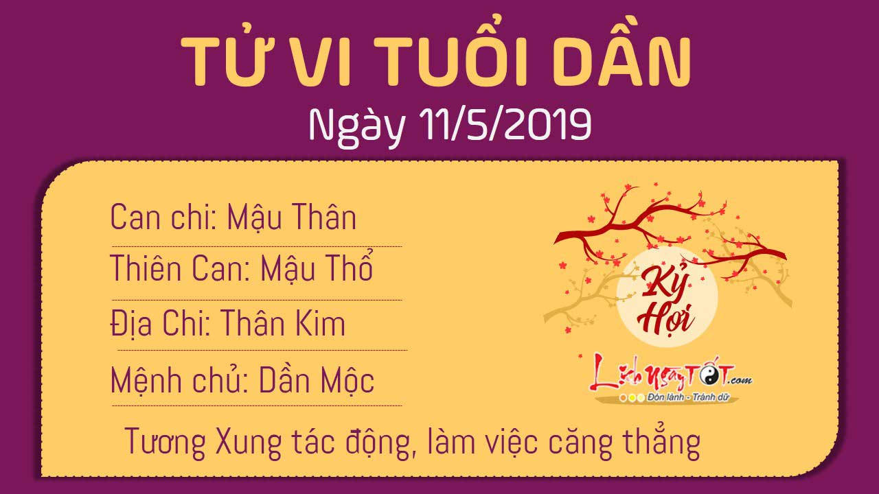Tử vi thứ 7 ngày 11/5/2019 của 12 con giáp: Mùi đào hoa vượng vận, Hợi gặp tiểu tam
