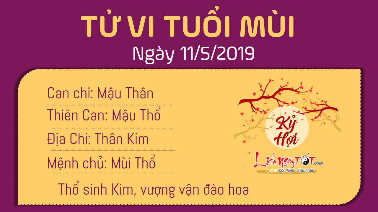 Tử vi thứ 7 ngày 11/5/2019 của 12 con giáp: Mùi đào hoa vượng vận, Hợi gặp tiểu tam