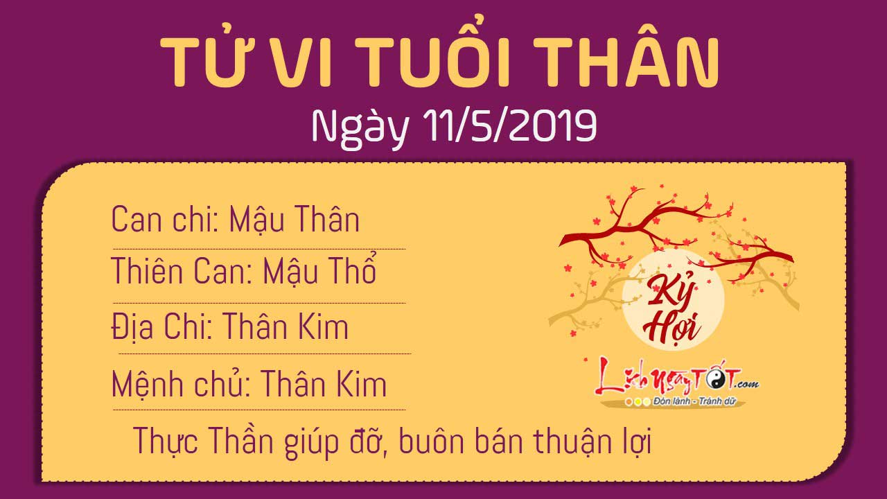Tử vi thứ 7 ngày 11/5/2019 của 12 con giáp: Mùi đào hoa vượng vận, Hợi gặp tiểu tam
