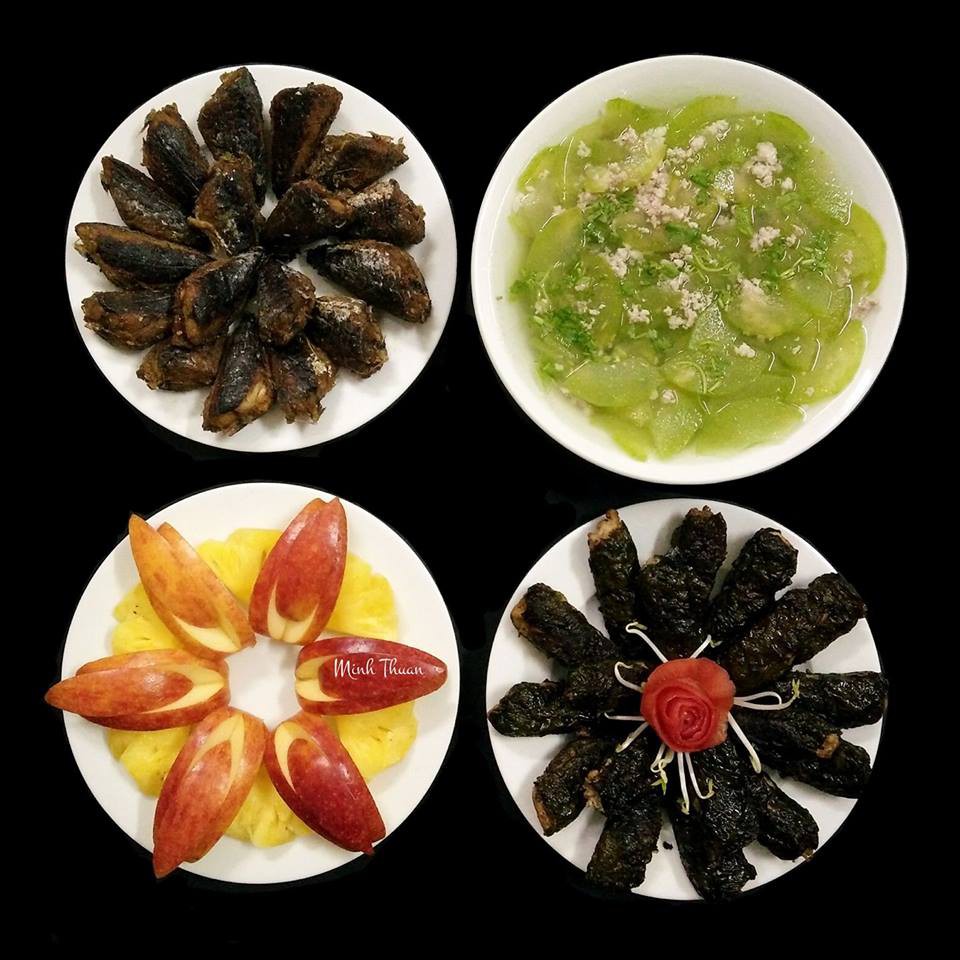 Tròn mắt thán phục vì mâm cơm đẹp mắt của nữ giảng viên, chị em còn bất ngờ hơn nữa khi biết nguồn gốc chiếc mâm