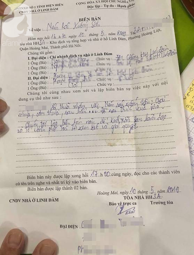 Túi rác bị ném từ tầng 36 chung cư HH Linh Đàm xuống sân, bé trai 4 tuổi thoát nạn trong gang tấc