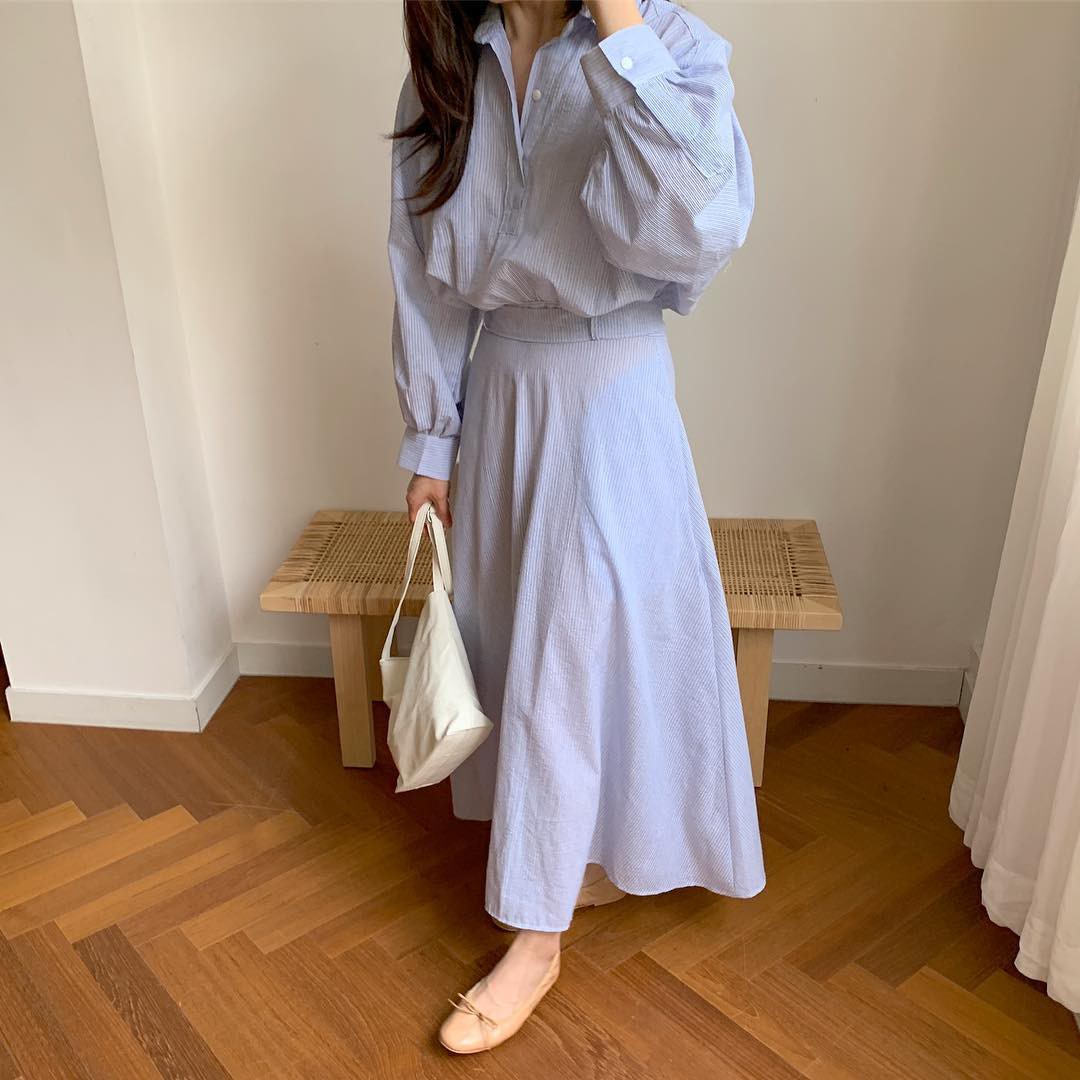 Với set đồ đồng bộ, bạn lười biếng hay kém khoản mix&match; đến mấy cũng có thể mặc đẹp Với set đồ đồng bộ, bạn lười biếng hay kém khoản mix&match; đến mấy cũng có thể mặc đẹp