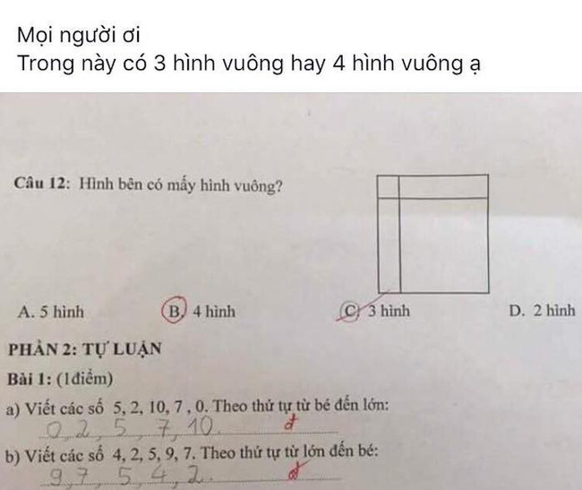 Những bài toán hại não của con khiến phụ huynh đau đầu