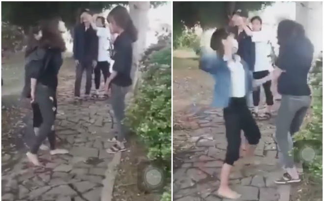 Nhóm thiếu nữ đánh dã man hai nữ sinh lớp 10, rồi quay video tung lên mạng gây phẫn nộ