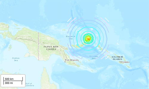 Động đất 7,5 độ gây cảnh báo sóng thần ở Papua New Guinea