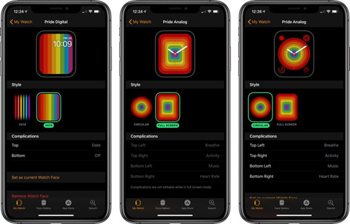 watchOS 5.2.1 thêm mặt đồng hồ mới cho Apple Watch