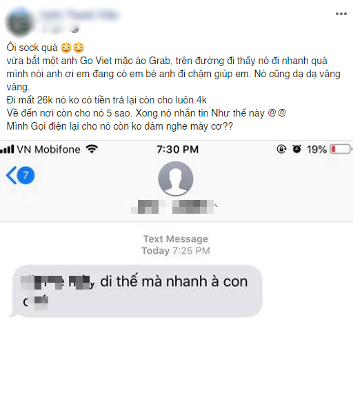 Bà bầu lên mạng tố tài xế Go-Việt nhắn tin chửi khách hàng sau khi bị nhắc nhở vì chạy ẩu, vượt đèn đỏ