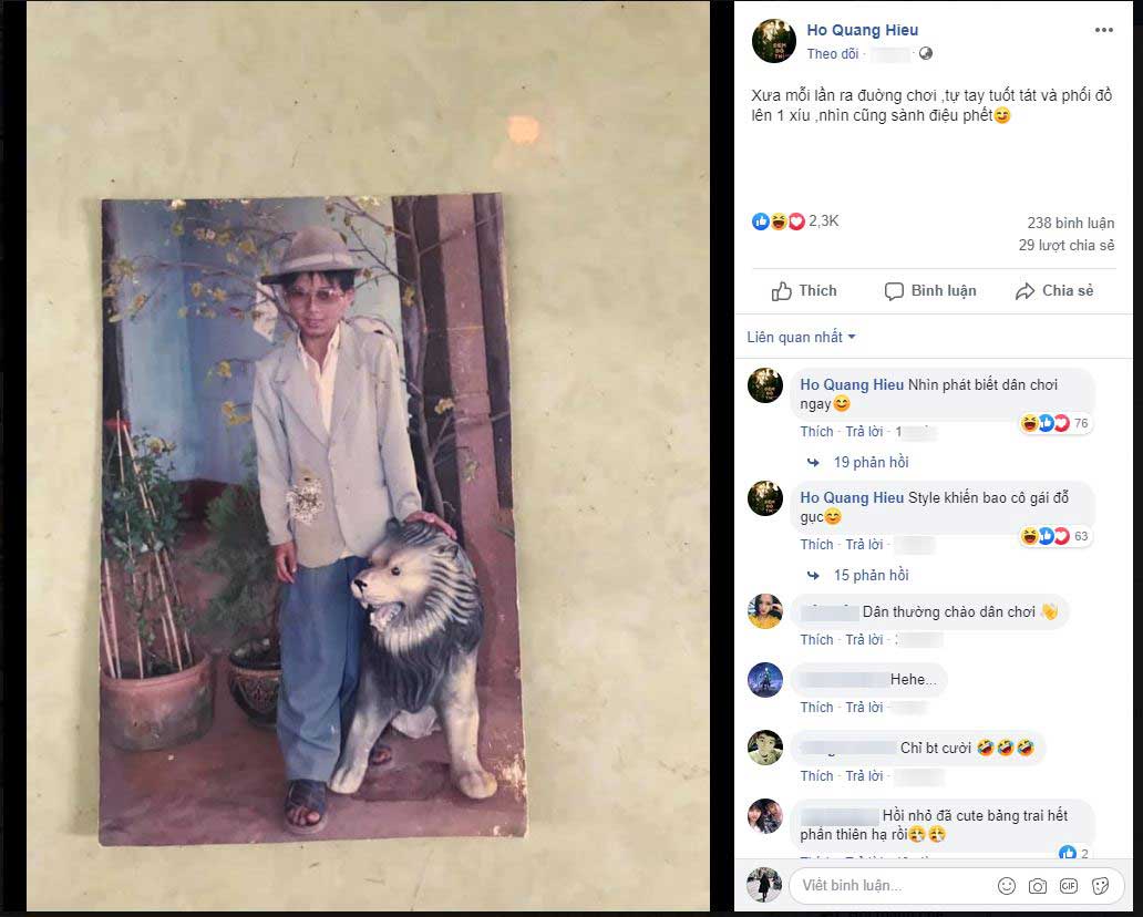 Hồ Quang Hiếu đăng ảnh style khiến bao cô gái đổ gục ngày nhỏ, còn hài hước tự nhận xét nhìn phát biết dân chơi ngay