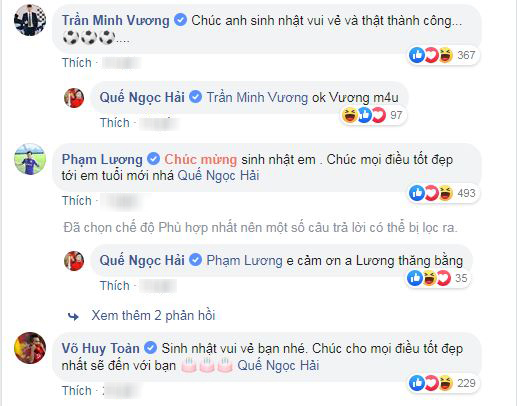 Dàn hot boy tuyển Việt Nam rần rần chúc mừng sinh nhật captain Quế Ngọc Hải nhưng càng đọc càng thấy có gì đó...sai sai Dàn hot boy tuyển Việt Nam rần rần chúc mừng sinh nhật captain Quế Ngọc Hải nhưng càng đọc càng thấy có gì đó...sai sai