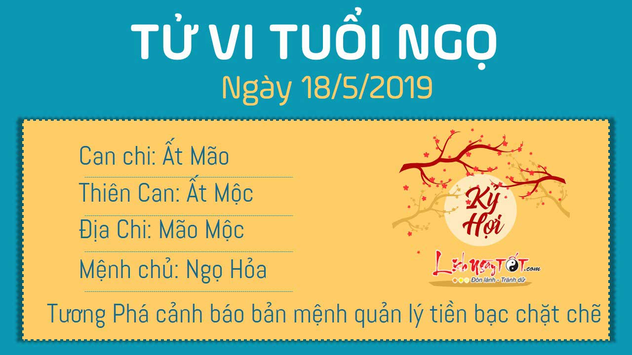 Tử vi thứ 7 ngày 18/5/2019 của 12 con giáp: Ngọ làm ăn lỗ vốn, Tị đào hoa