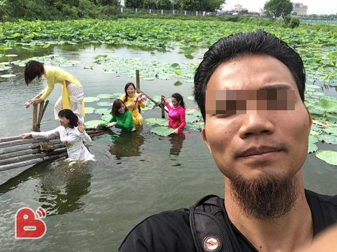 Xúng xính diện áo dài đi chụp ảnh, các cô gái gặp sự cố dưới hồ, thái độ sau đó mới gây bất ngờ