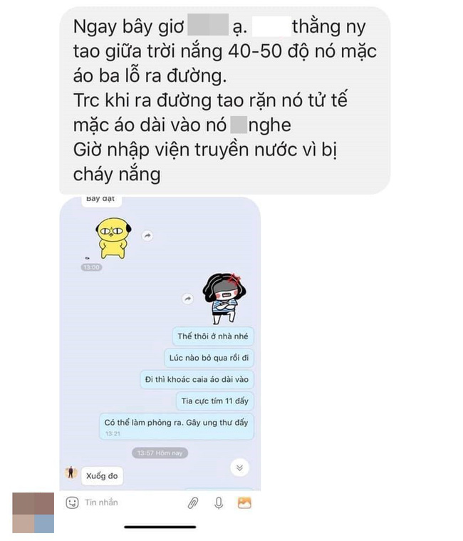 Mặc áo ba lỗ ra đường ngày nắng nóng đỉnh điểm, thanh niên nhập viện truyền nước vì không nghe lời người yêu?