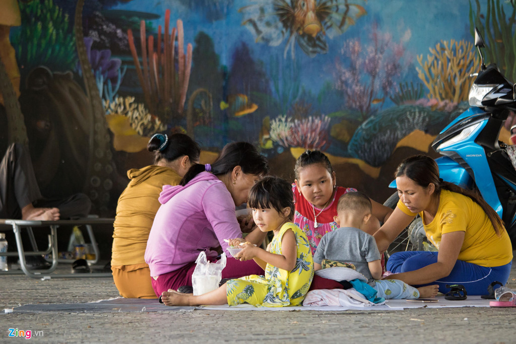 Nóng như chảo lửa, người dân Đà Nẵng chui gầm cầu nghỉ trưa