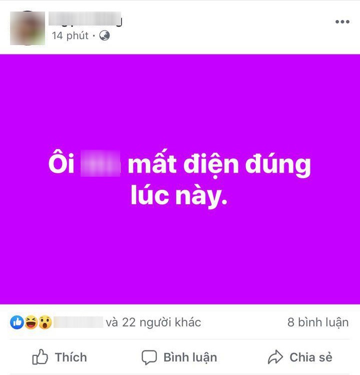 Ác mộng mùa hè: Mất điện giữa lúc 40 độ C, cả cộng đồng mạng kêu trời than đất - 1 Ác mộng mùa hè: Mất điện giữa lúc 40 độ C, cả cộng đồng mạng kêu trời than đất - 1