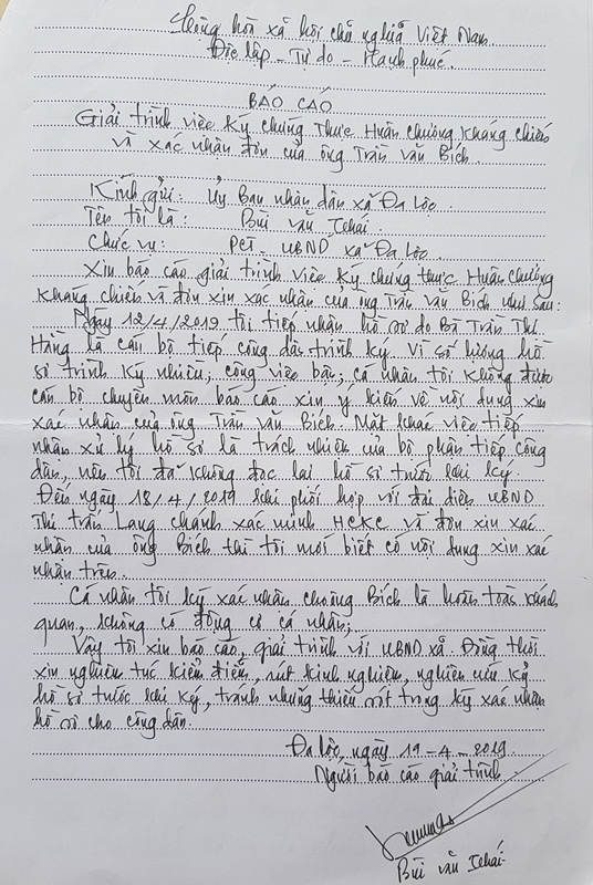 Bút phê bừa ở Thanh Hóa: Phó chủ tịch xã đổ lỗi cho cấp dưới