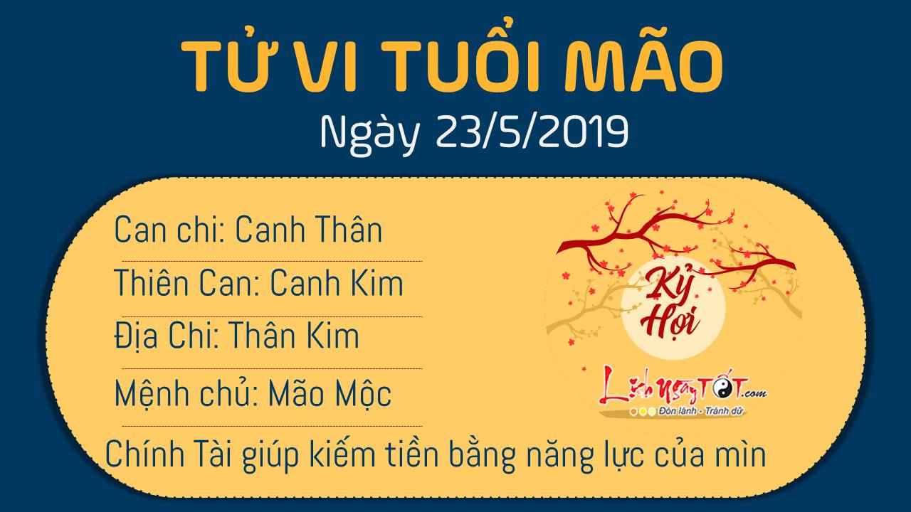 Tử vi thứ 5 ngày 23/5/2019 của 12 con giáp: Mão có cơ hội kiếm tiền, Thân dễ phát sinh mâu thuẫn