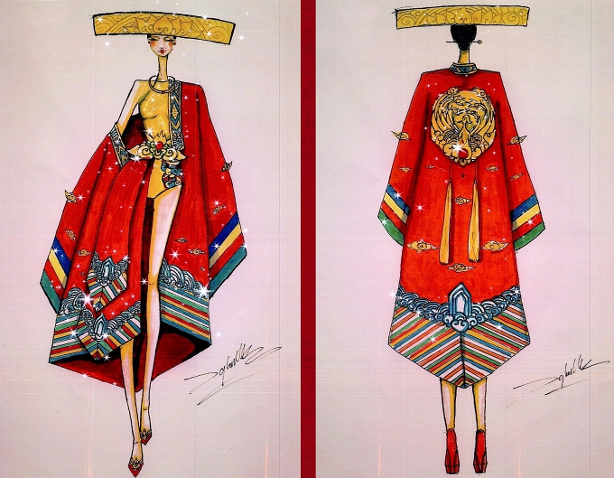 Ngỡ ngàng với ý tưởng trang phục dân tộc cho Hoàng Thuỳ thi Miss Universe