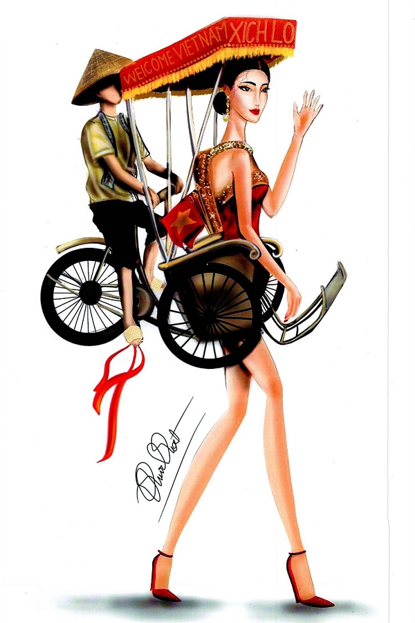 Ngỡ ngàng với ý tưởng trang phục dân tộc cho Hoàng Thuỳ thi Miss Universe